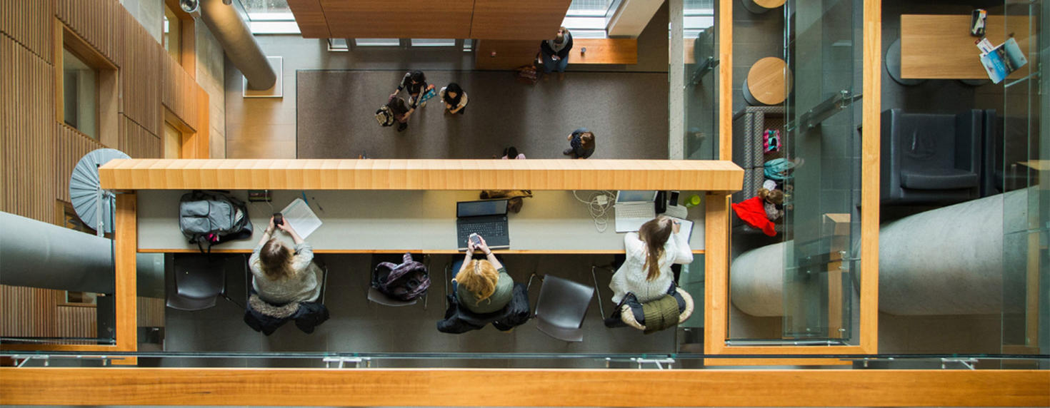 Students studying